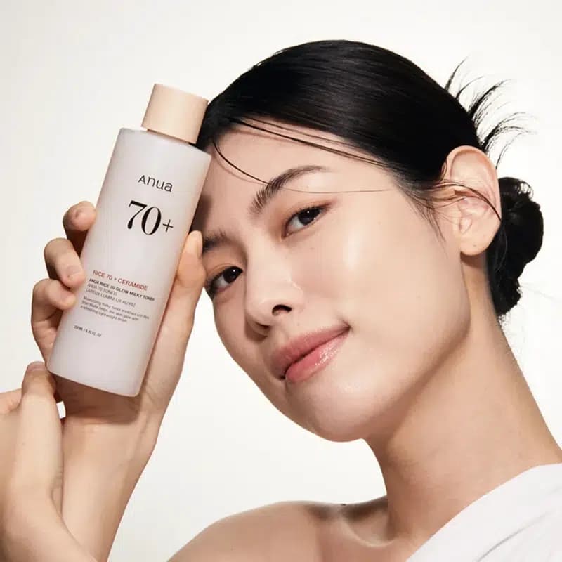 تونر برنج آنوا Anua Rice 70 Glow Milky Toner — تصویر ۳
