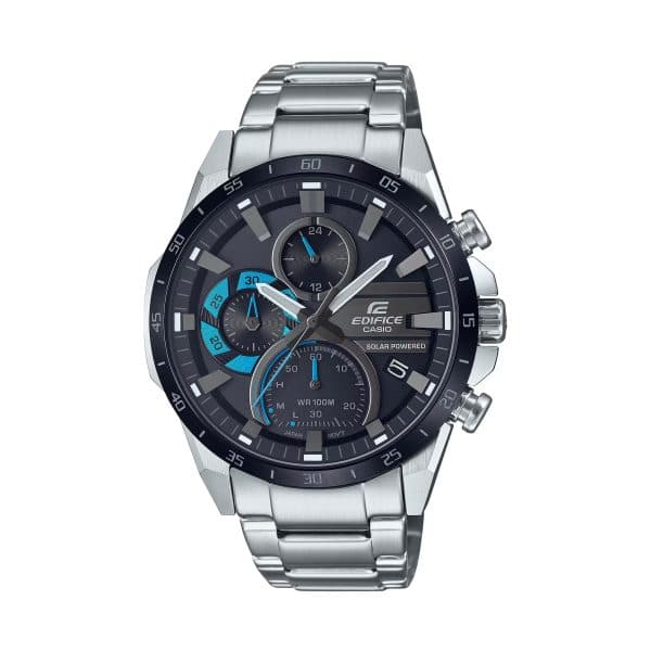 ساعت مردانه کاسیو ادیفایس کاسیو edifice EQS-940DB-1BVبا بند استیل نقره‌ای — تصویر ۶