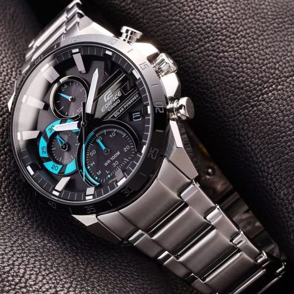 ساعت مردانه کاسیو ادیفایس کاسیو edifice EQS-940DB-1BVبا بند استیل نقره‌ای — تصویر ۸