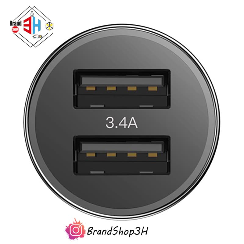 شارژر فندکی فست بیسوس Dual USB Quick Car Charger — تصویر ۱۰