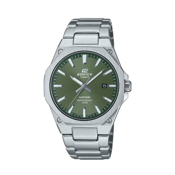 ساعت مردانه کلاسیک کاسیو ادیفایس کاسیو Edifice EFR-S108D-3AV با صفحه سبز — تصویر ۶