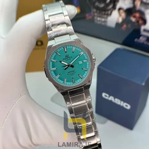 ساعت مردانه کاسیو ادیفایس کاسیو Edifice EFR-S108D-2BV با بند استیل رنگ آبی — تصویر ۲