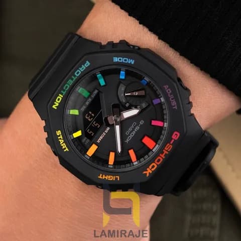 ساعت کاسیو جیشاک GA-2100-B2 مشکی — تصویر ۴