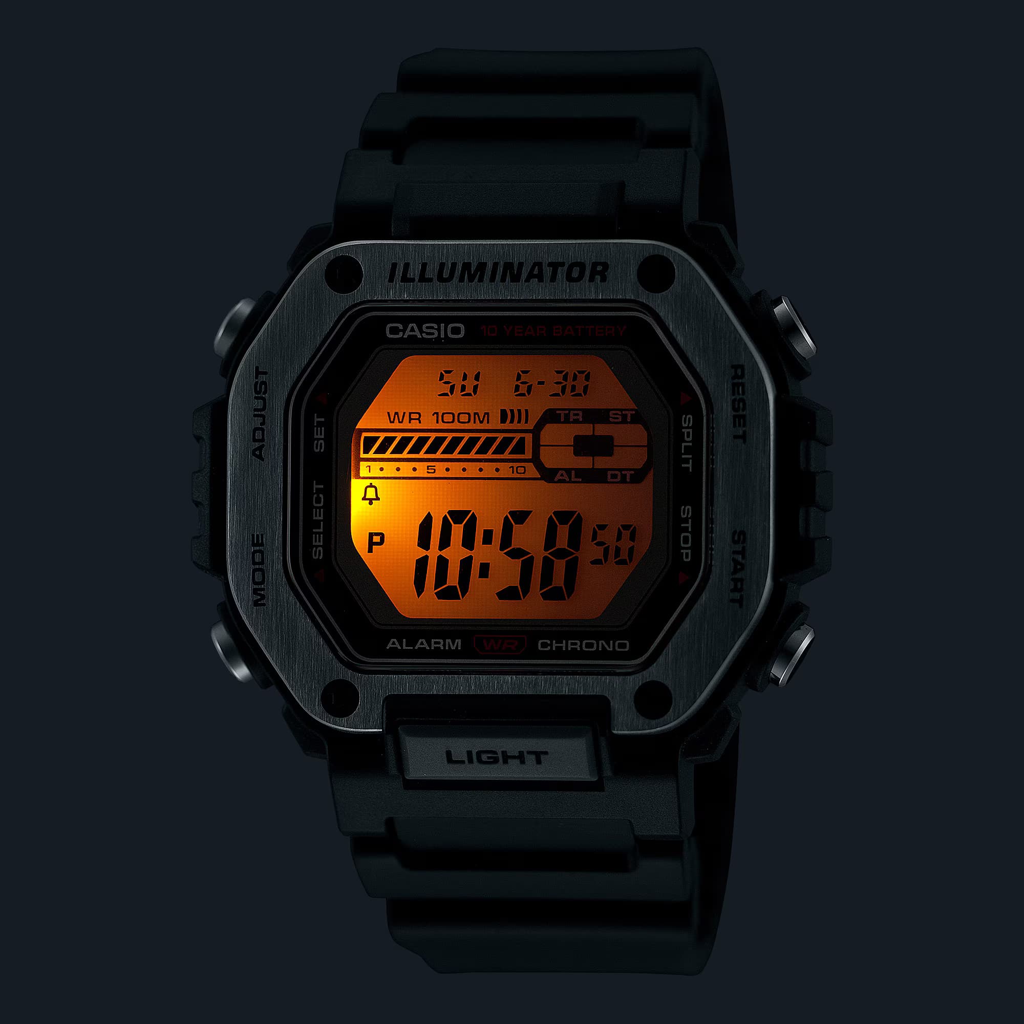 ساعت مچی مردانه کاسیو MWD-110H-1A دیجیتال اسپرت — تصویر ۴