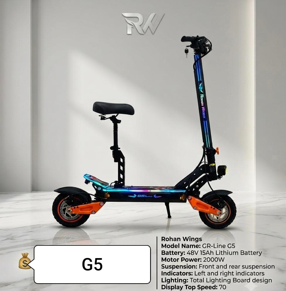 اسکوتر برقی قدرتمند ROHAN WINGS مدل G5 سفارش اروپا ( کمک‌ گازی )