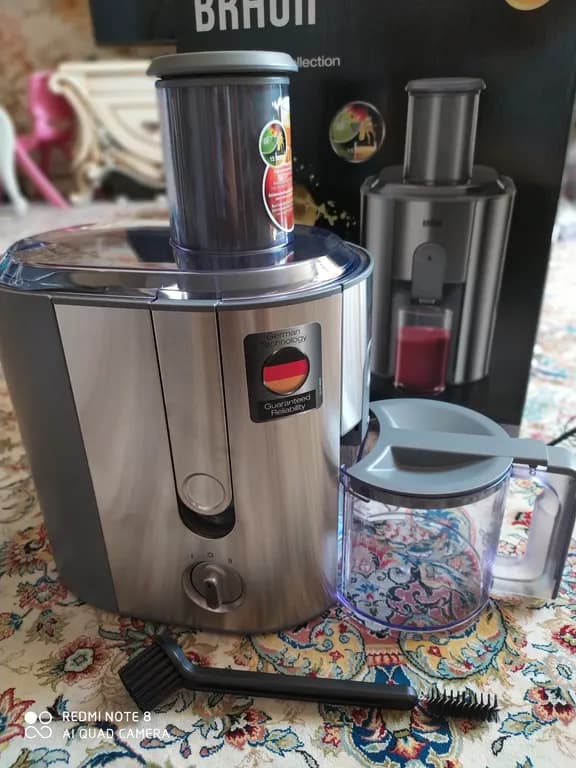 آبمیوه گیری براون مدل J700 ظرفیت ۱.۲۵ لیتر تک کاره ۲ سرعته — تصویر ۸