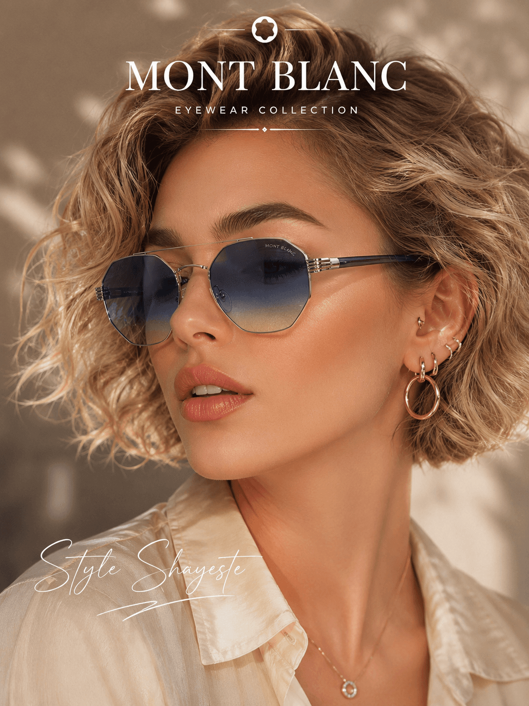 عینک افتابی فلزی mont blonc — تصویر ۲