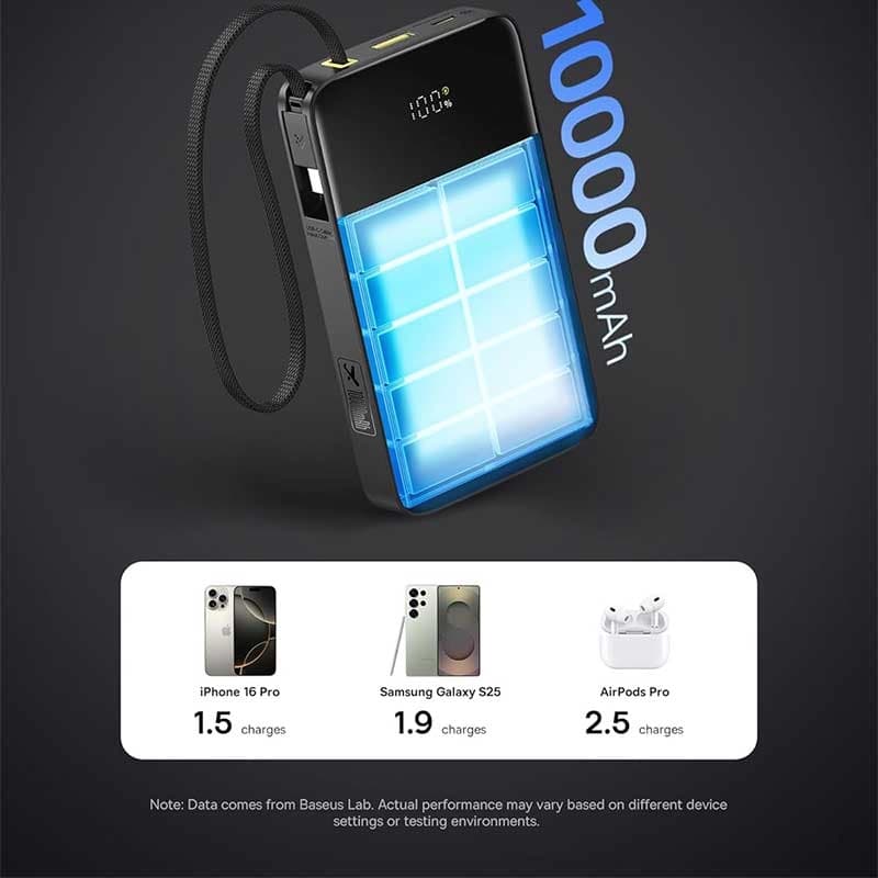 پاوربانک بیسوس مدل EnerFill FC51 22.5W ظرفیت 10000mAh — تصویر ۱۱