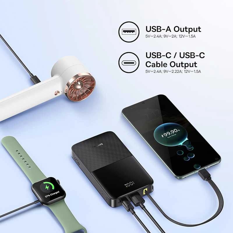 پاوربانک بیسوس مدل EnerFill FC51 22.5W ظرفیت 10000mAh — تصویر ۷