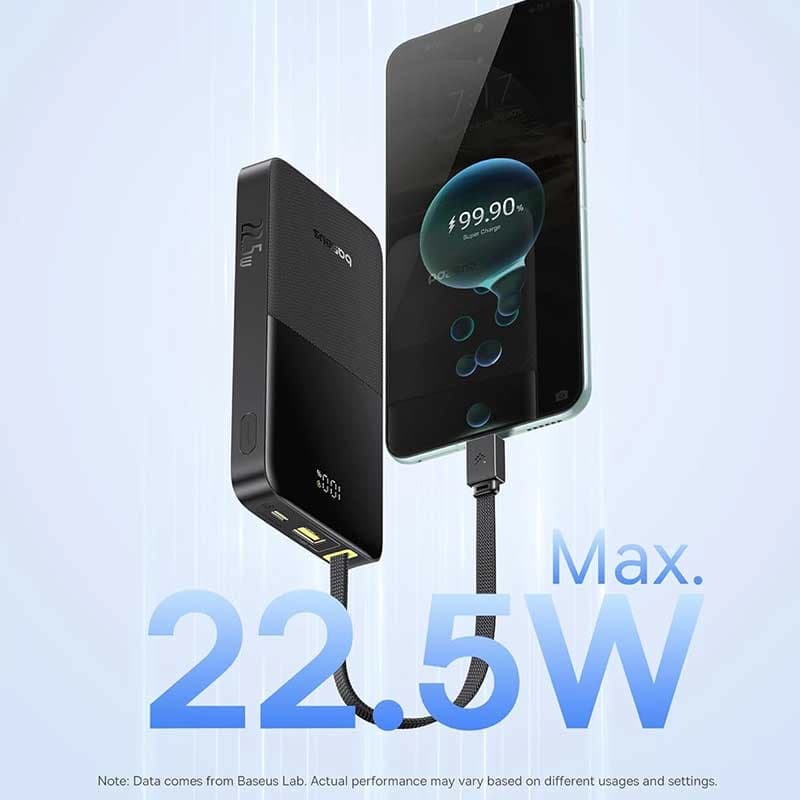 پاوربانک بیسوس مدل EnerFill FC51 22.5W ظرفیت 10000mAh — تصویر ۳