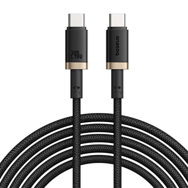 کابل شارژ سریع USB-C به USB-C بیسوس مدل Dura 240W طول 1m