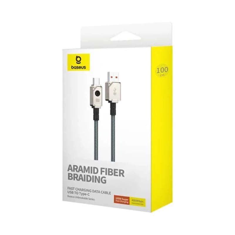 کابل شارژ سریع USB-A به USB-C بیسوس مدل Unbreakable P10355801221-00 طول 1 متر — تصویر ۴