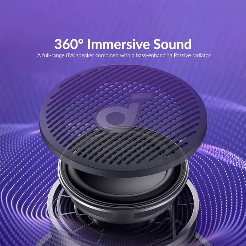 اسپیکر بلوتوثی انکر Anker Soundcore Glow Mini مدل A3136 — تصویر ۷