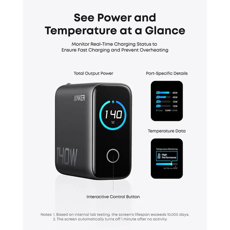 شارژر 140 وات انکر مدل Anker Laptop Charger 140W B2697 — تصویر ۵