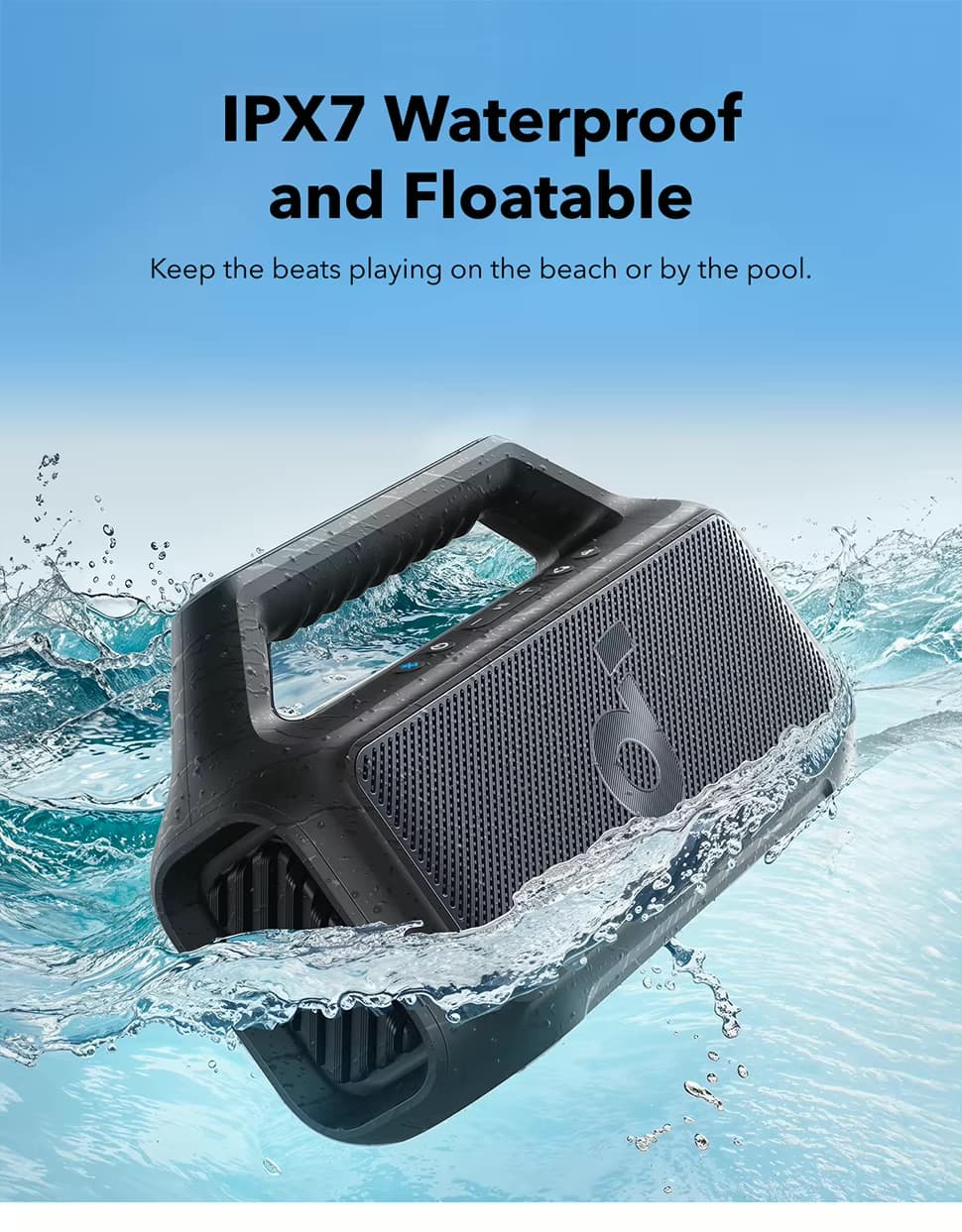 اسپیکر بلوتوثی انکر مدل Soundcore Boom2 SE A3148 — تصویر ۷