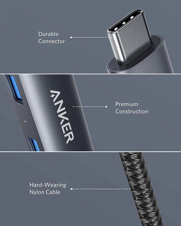 هاب 5 پورت USB-C انکر مدل A8338 — تصویر ۶