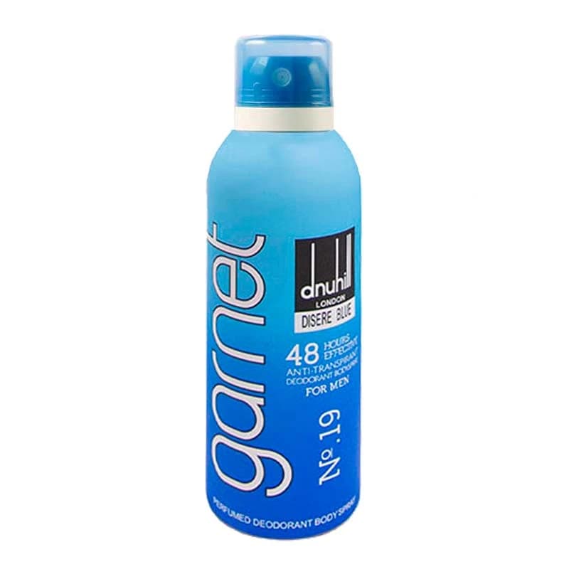اسپری بدن مردانه گارنت مدل دانهیل دیزایر بلو حجم 200ml — تصویر ۲