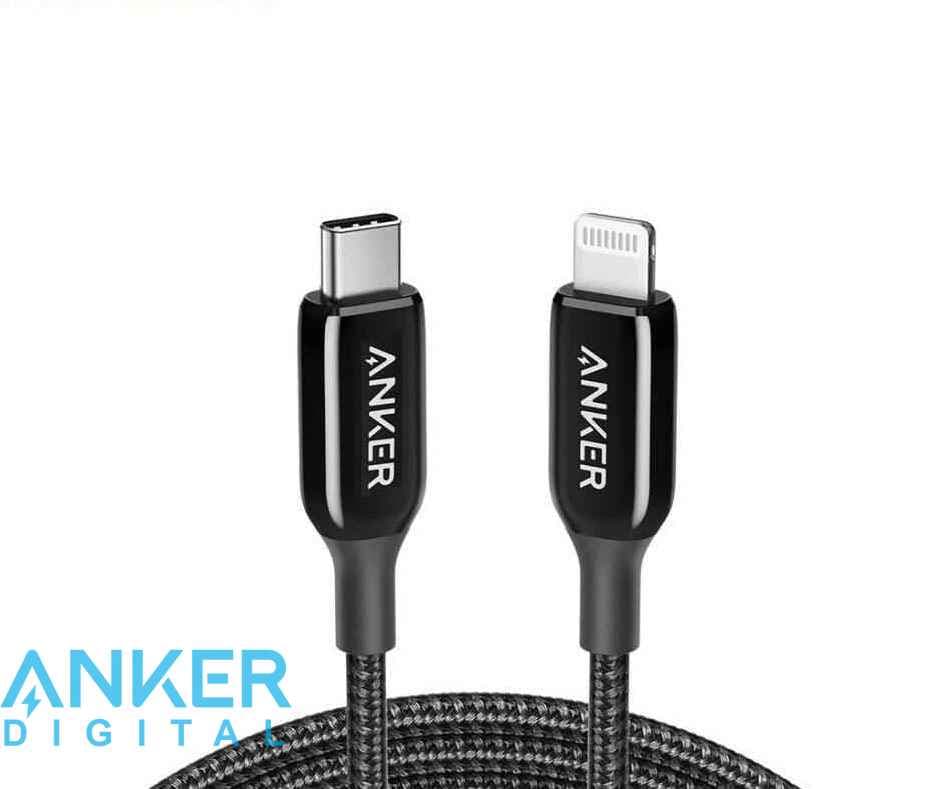 کابل USB-C به لایتنینگ انکر مدل A8842 طول 0.9 متر