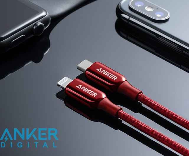 کابل USB-C به لایتنینگ انکر مدل A8842 طول 0.9 متر — تصویر ۲