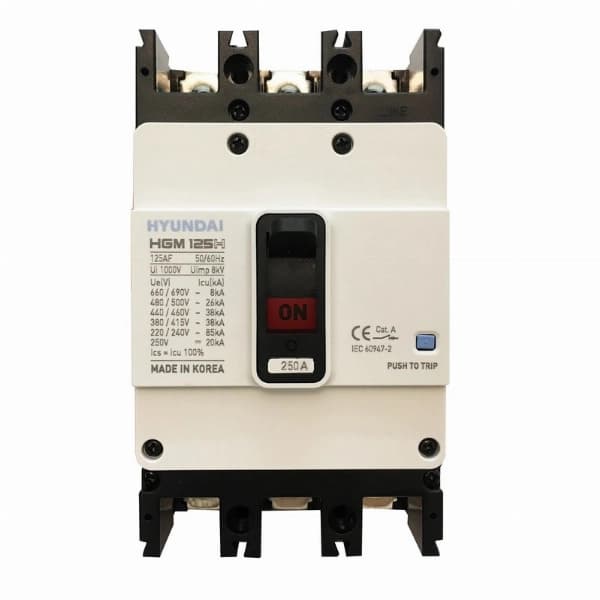 کلید اتوماتیک فیکس هیوندای 125-250 HGM آمپر — تصویر ۲