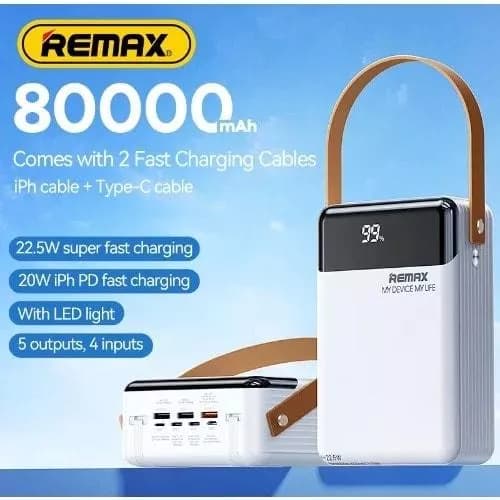 پاوربانک 22.5 وات ریمکس REMAX مدل RPP-566 ظرفیت 80000 — تصویر ۵