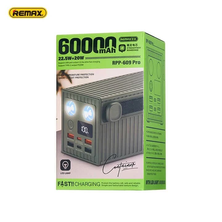پاوربانک ریمکس REMAX مدل RPP-609 Pro ظرفیت 60000 — تصویر ۹