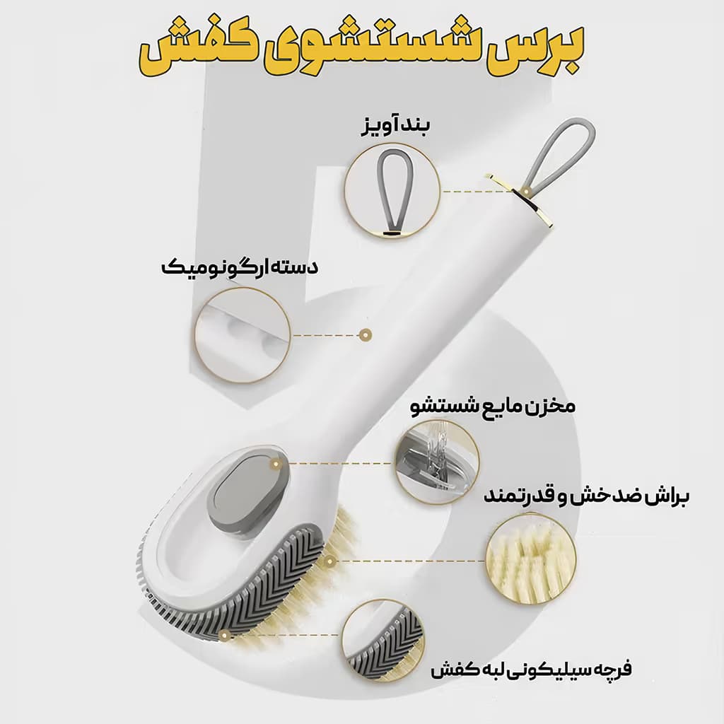 براش مایع ریز لبه سیلیکونی دبلیو اس WS 1007 — تصویر ۴