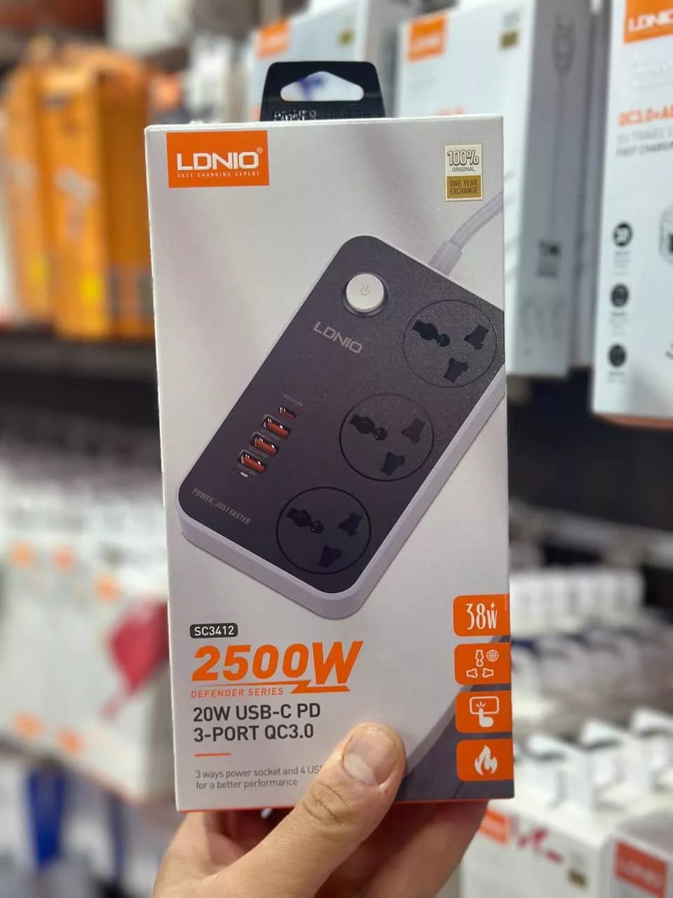 چندراهی برق الدینیو LDNIO مدل SC3412 — تصویر ۷