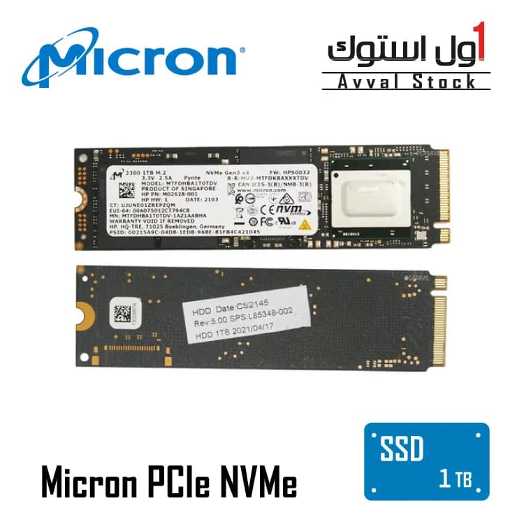 حافظه SSD اینترنال Micron مدل MTFDHBA1T0TDV ظرفیت 1 ترابایت