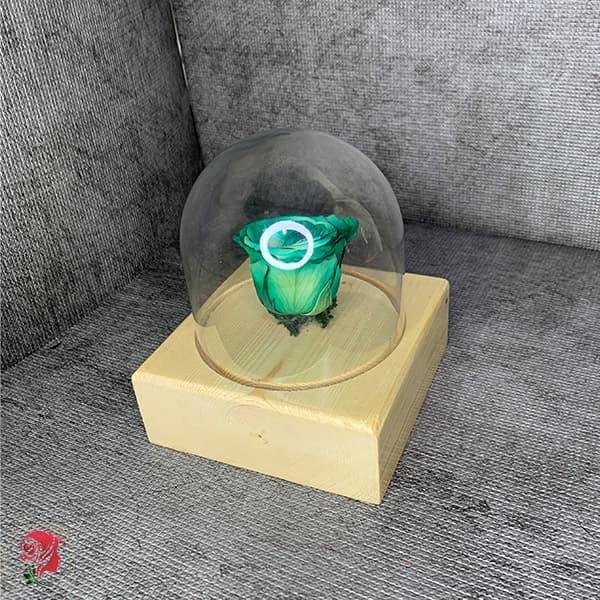 گل رز جاودان باکس پایه چوبی — تصویر ۲