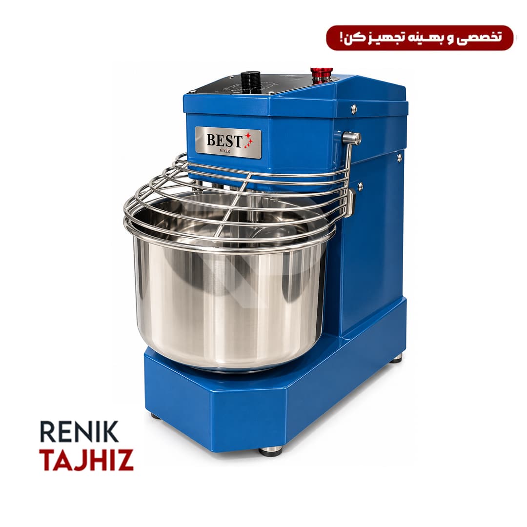 میکسر اسپیرال آبی ۱۰ لیتری BEST — تصویر ۲