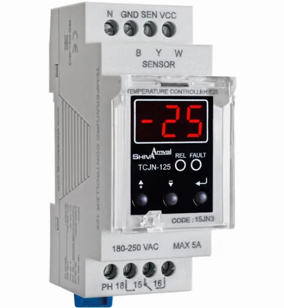 ترموستات دیجیتال شیوا امواج سری N مدل TCJN-125 سنسور دار
