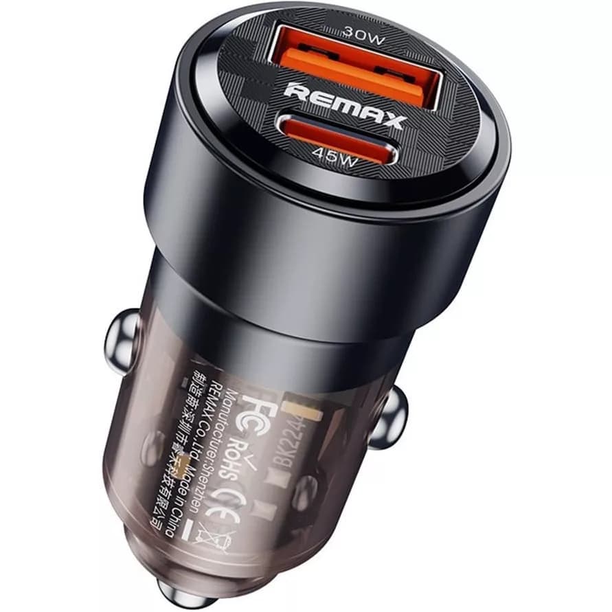 شارژر فندکی ریمکس REMAX مدل RCC360 توان 75 وات دو پورت