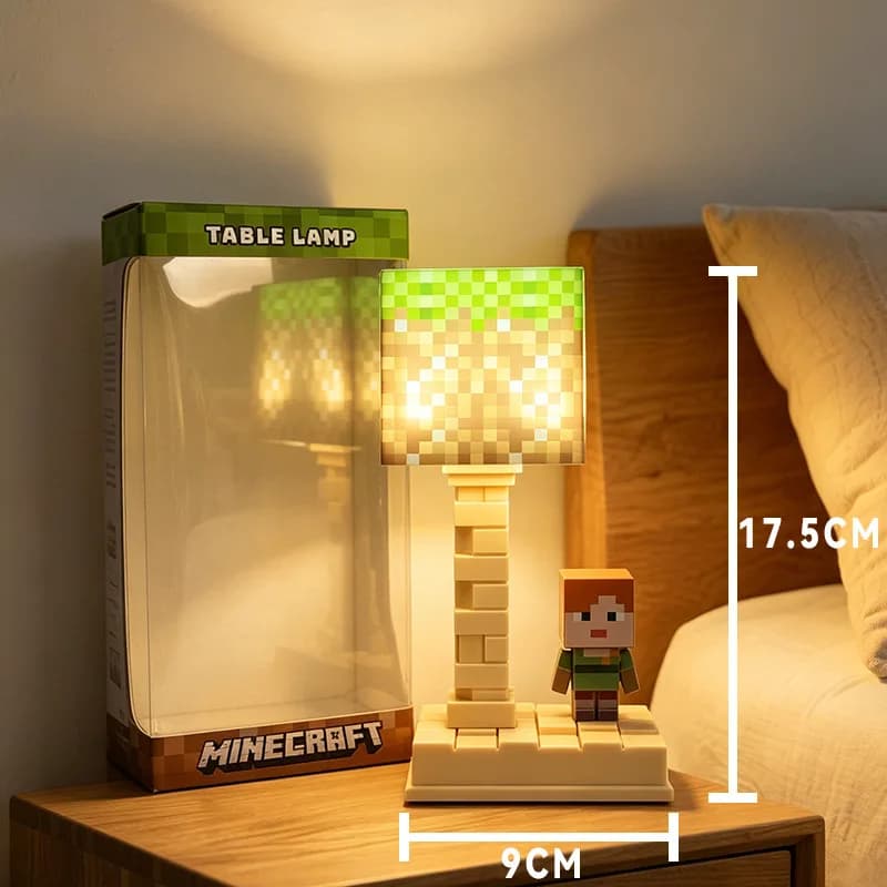 چراغ خواب رومیزی ماینکرفت (Minecraft Table Lamp) — تصویر ۳