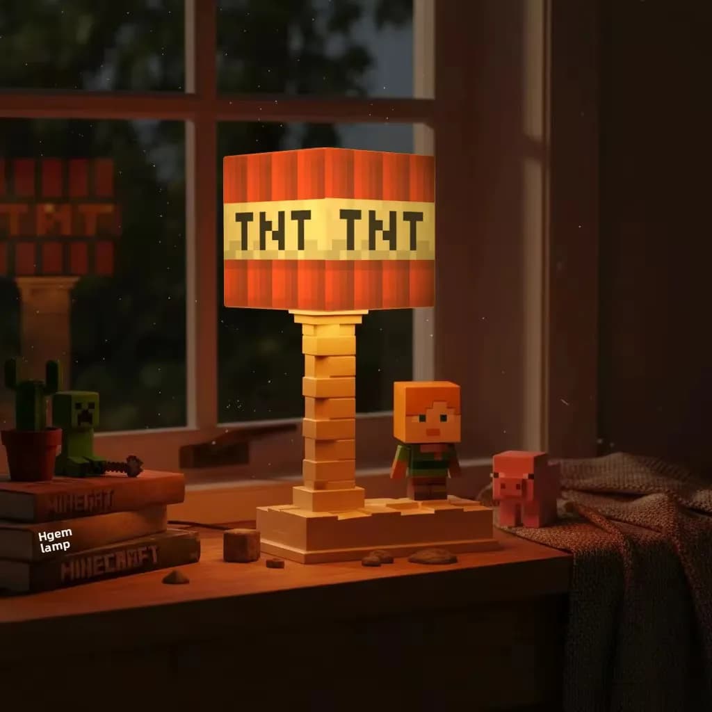 چراغ خواب رومیزی ماینکرفت (Minecraft Table Lamp) — تصویر ۸