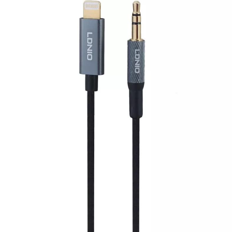 کابل AUX لایتنینگ الدینیو LDNIO مدل LS-Y91i طول 1 متر — تصویر ۳