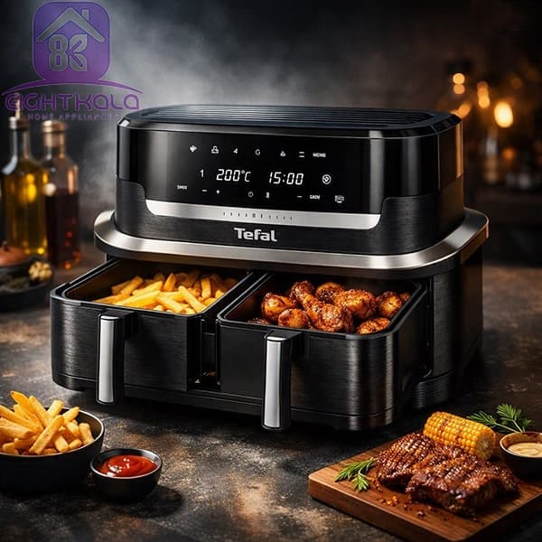 سرخ کن بدون روغن تفال ۹ لیتری مدل Dual Easy Fry Flex EY9228 — تصویر ۱۰