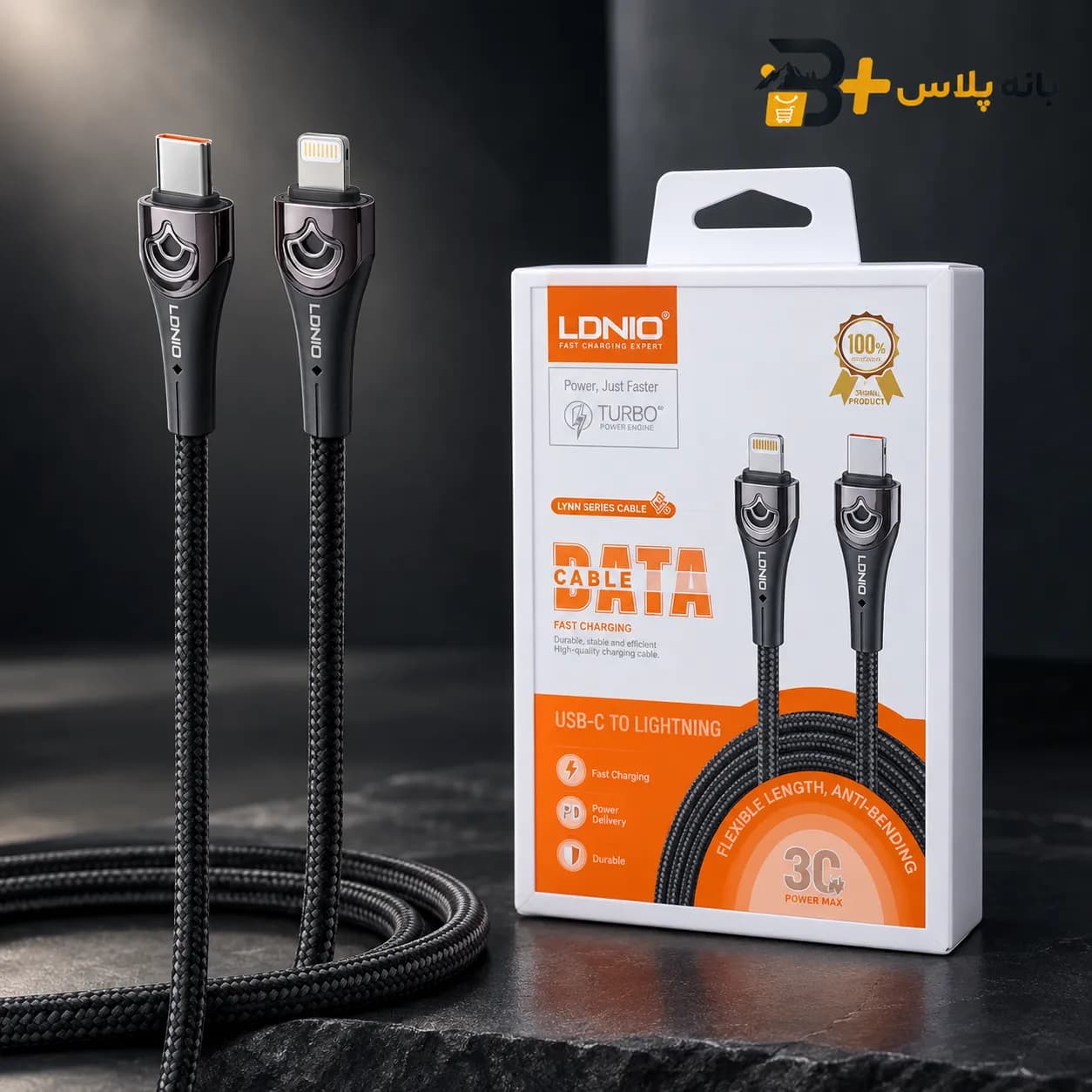 کابل شارژر مدل LDNIO LC861i تایپ سی به آیفون — تصویر ۶