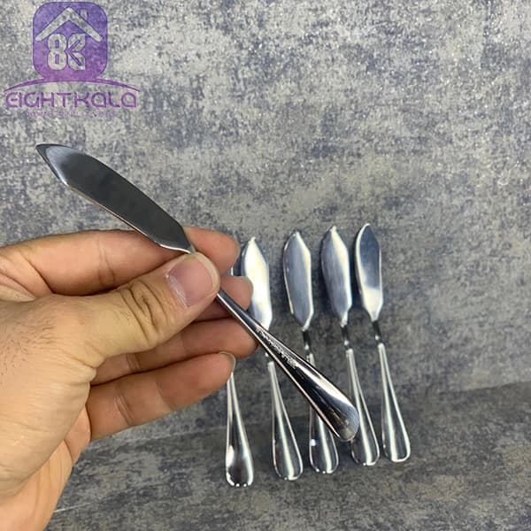 کره گیر و پنیر خوری استیل ضد زنگ جی وی لون GviLon (بسته ۶ تایی) — تصویر ۴