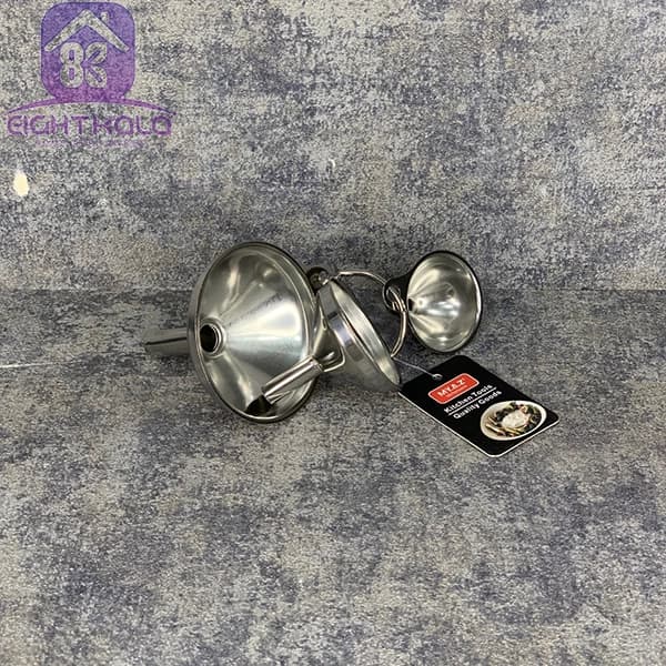 قیف استیل سه عددی آهنربا نگیر MY.A.Z | ست قیف استیل ضدزنگ — تصویر ۷