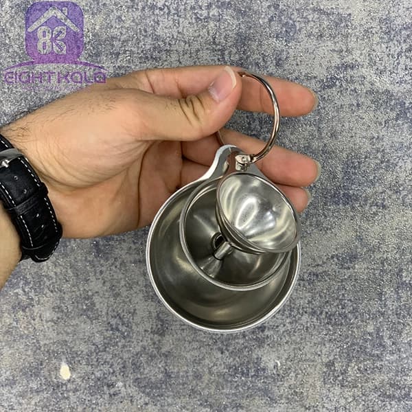قیف استیل سه عددی آهنربا نگیر MY.A.Z | ست قیف استیل ضدزنگ — تصویر ۴