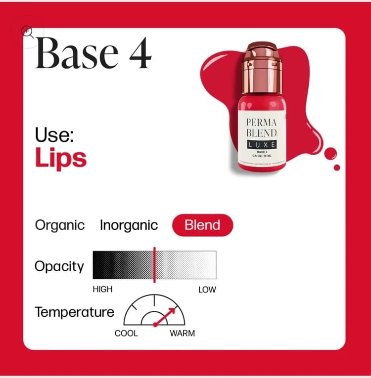 رنگ تاتو لوکس بیس 4 BASE4 — تصویر ۲