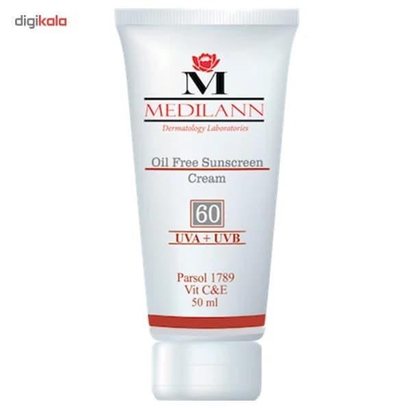 کرم ضد آفتاب رنگی مدیلن SPF60 مناسب پوست چرب حجم 50 میلی لیتر — تصویر ۴