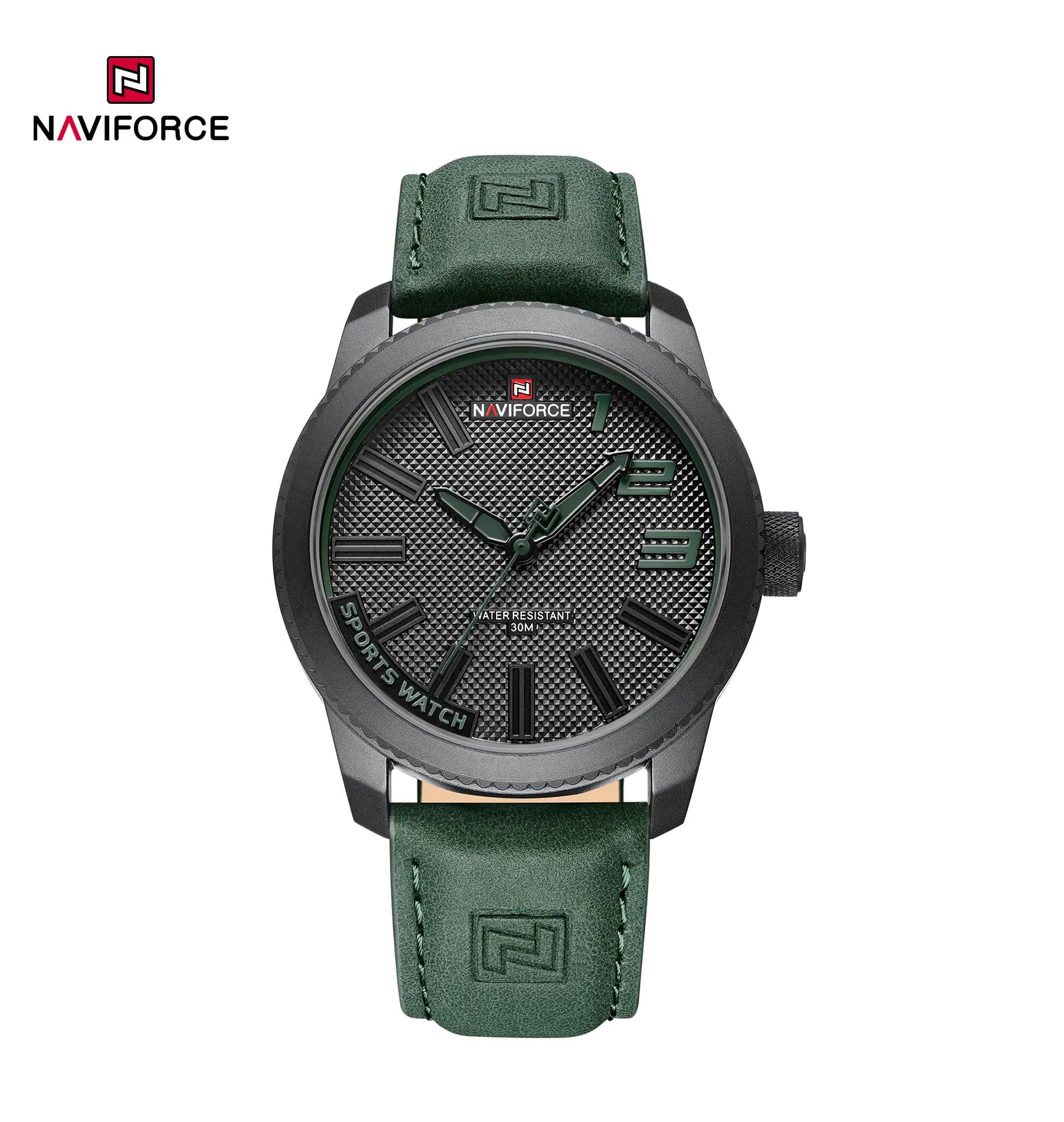 ساعت مردانه NAVIFORCE NF9202L قهوه ای تیره — تصویر ۳