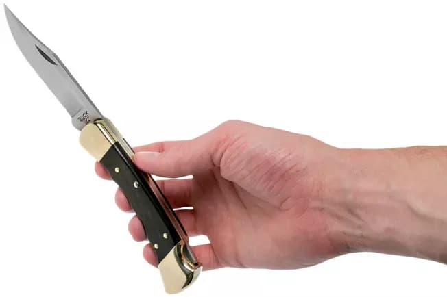 چاقو باک 110 با شیار انگشتی Buck 110 finger grooves — تصویر ۸