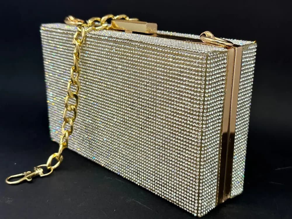 کیف عروس لاکچری سواروسکی — تصویر ۱۱