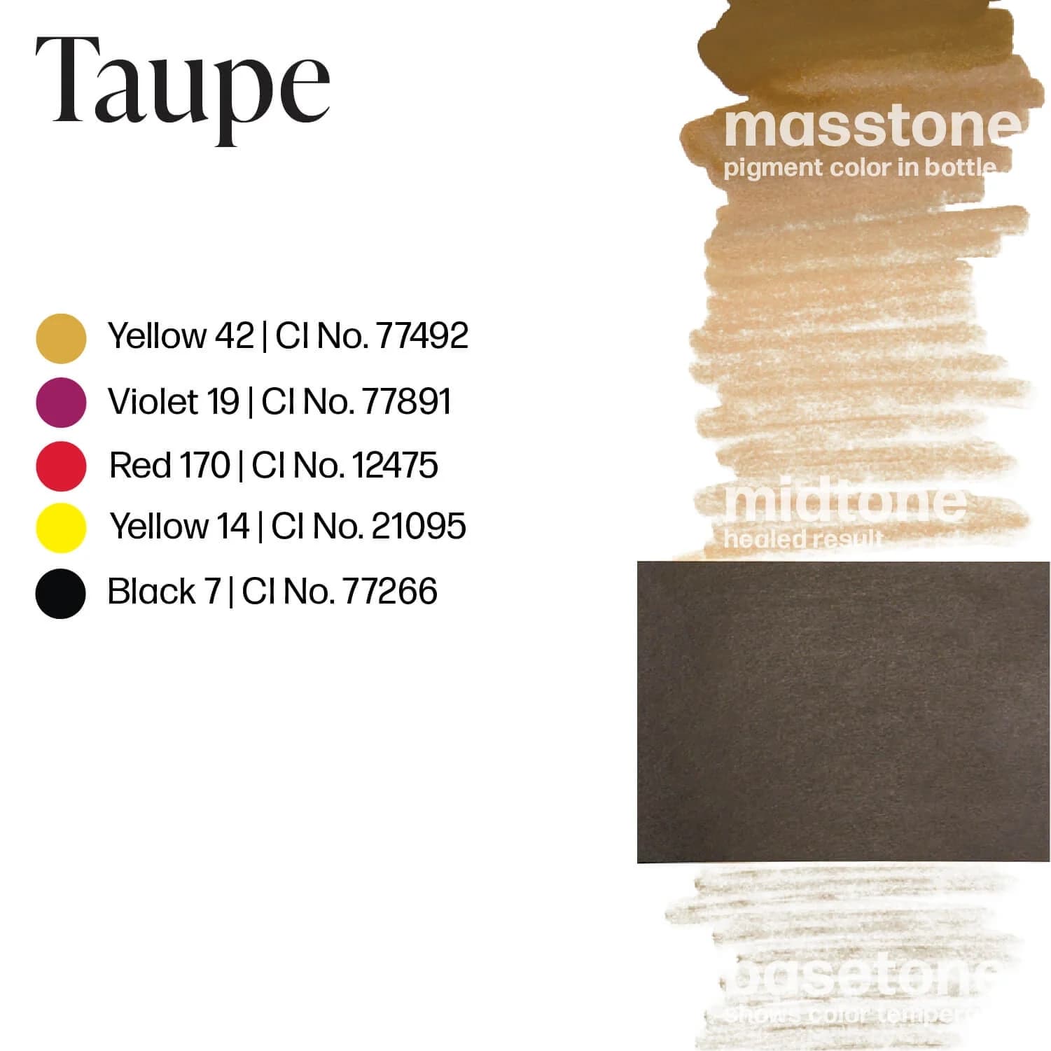 رنگ تاتو تاپ Taupe — تصویر ۶