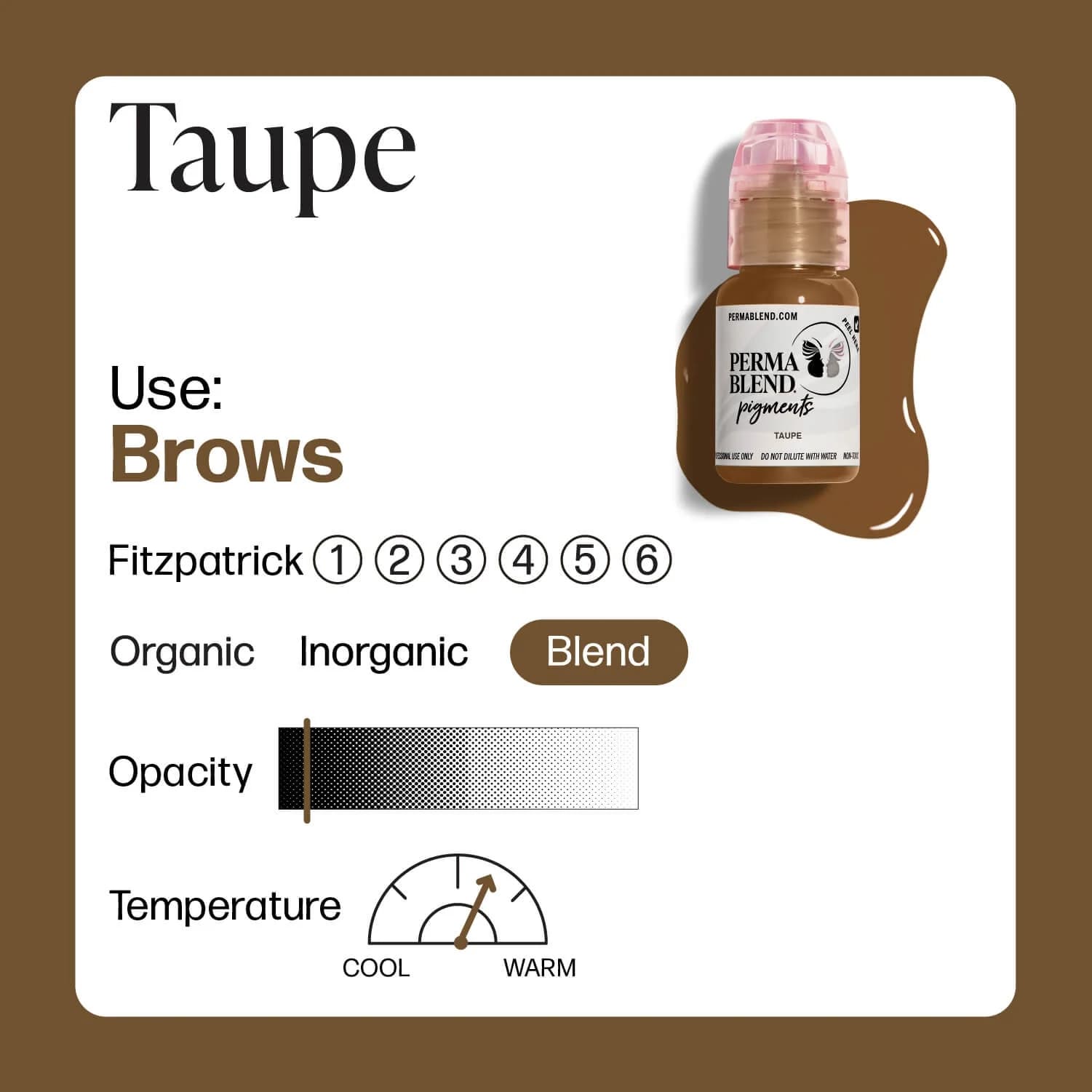 رنگ تاتو تاپ Taupe — تصویر ۲