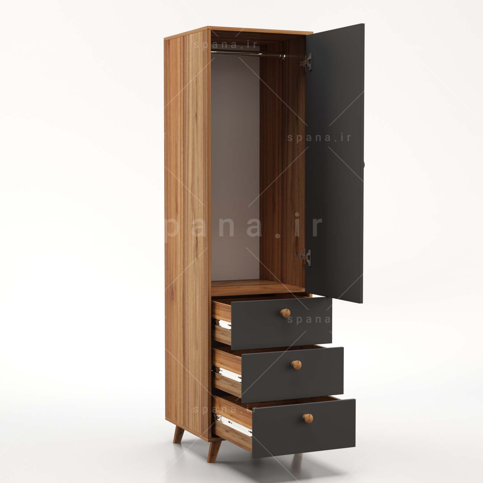 کمد درب بازشو سه کشو رویا – طول 50 — تصویر ۹