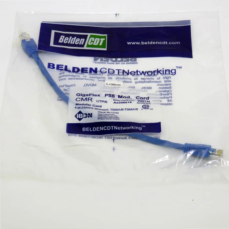پچ کورد 30 سانتی متری CAT6E بلدن (BELDEN) — تصویر ۴
